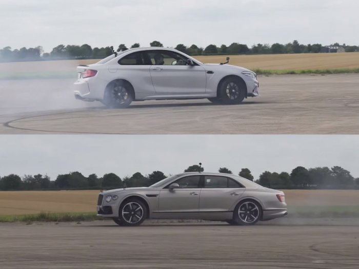 Melihat Drag Race Antara Mobil BMW M2 CS dengan Bentley Flying Spur!