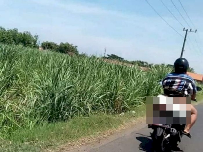 Viral Pria Bersarung Sengaja Pamer Kemaluan di Depan Cewek saat Naik Motor
