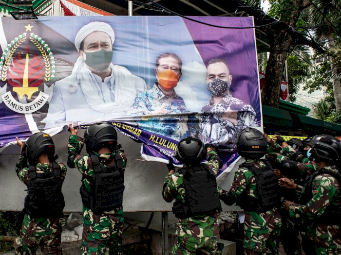 Polemik TNI Copot Baliho Habib Rizieq Tak Perlu Diperdebatkan