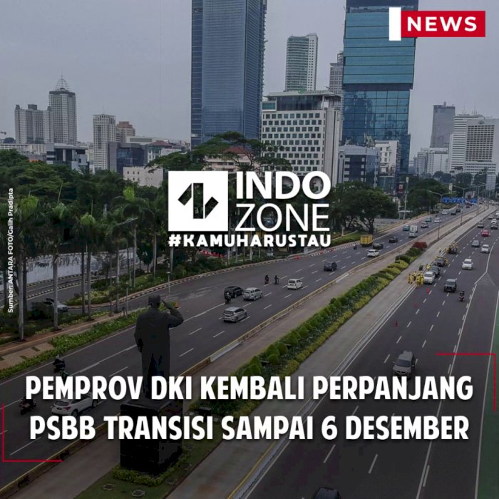 Pemprov DKI Kembali Perpanjang PSBB Transisi sampai 6 Desember