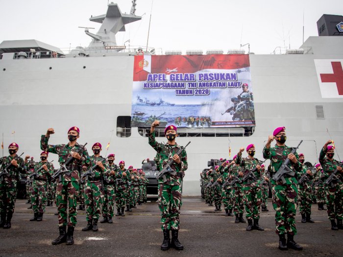 FOTO: Apel Kesiapsiagaan TNI Angkatan Laut 2020