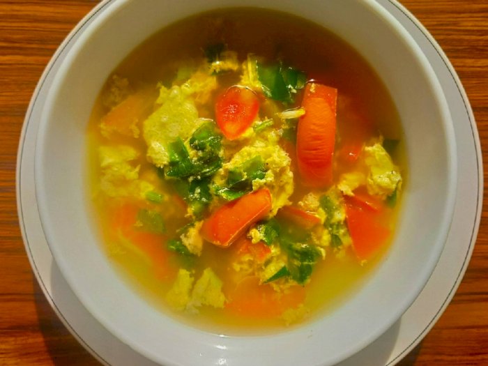 Cobain Resep Mudah Tan Hua Tang atau Sup Tomat Telur yang Nikmat