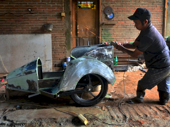 FOTO: Jasa Modifikasi Sepeda Motor Difabel | Indozone.id