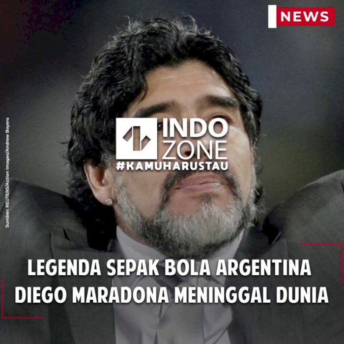 Legenda Sepak Bola Argentina  Diego Maradona Meninggal Dunia