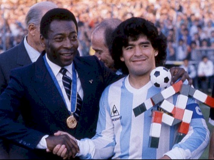 Berduka Atas Kepergian Maradona, Pele: Suatu Hari Kita akan Main Bola di Langit