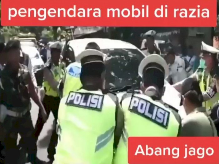 Viral Hotman Paris Unggah Video Pengendara Xenia Terobos Belasan Polisi & TNI Saat Razia  