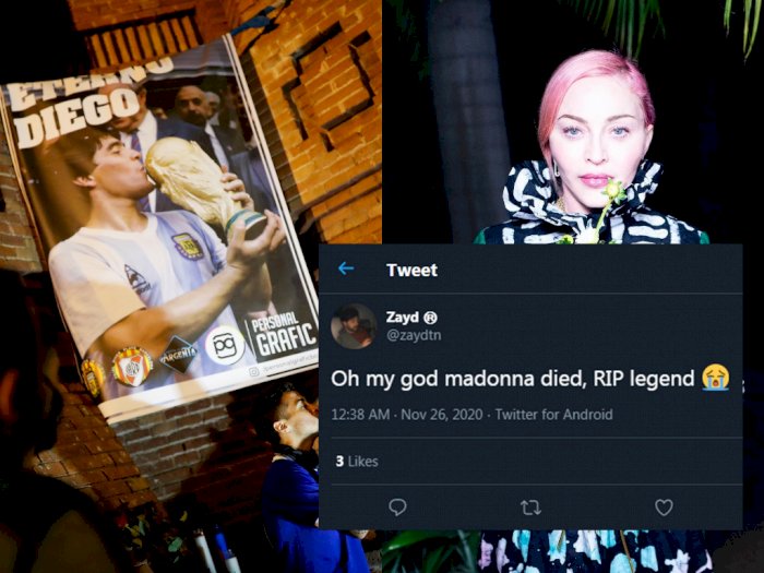 Diego Maradona Meninggal Dunia, Netizen Malah Ucapkan 'RIP Madonna'