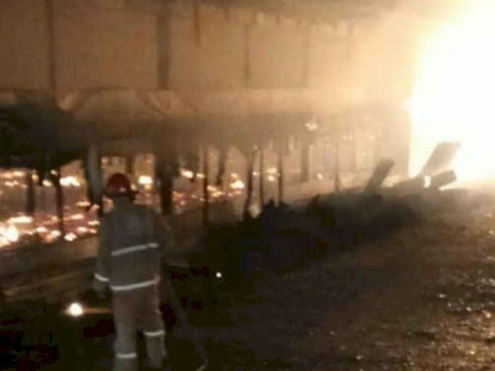 Tabung Gas Meledak, Kandang Peternakan Ayam Potong di Deli Serdang Ludes Terbakar