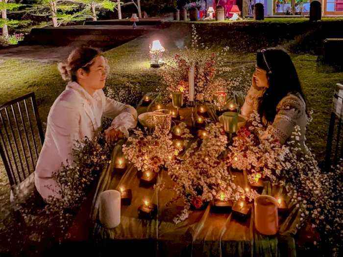 Rayakan 2 Bulan Jadian dengan Tissa Biani, Dul Jaelani Unggah Foto Dinner Romantis