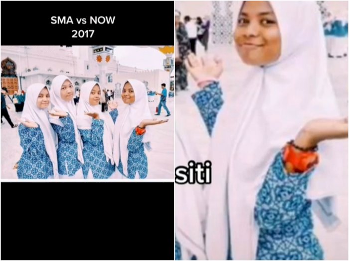 Transformasi Empat Cewek SMA VS Sekarang, Netizen Salfok ke Siti: Glow Up Sesungguhnya