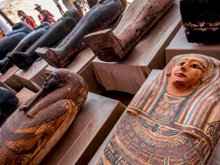 Penemuan Lebih dari 100 Sarkofagus Kuno di Mesir, Terbesar Sepanjang Tahun 2020