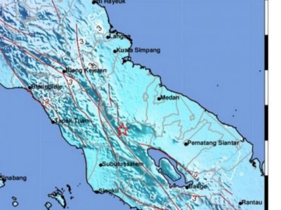Gempa Melanda Kawasan Karo, Getaran Terasa Sampai ke Sidikalang dan Aceh Singkil