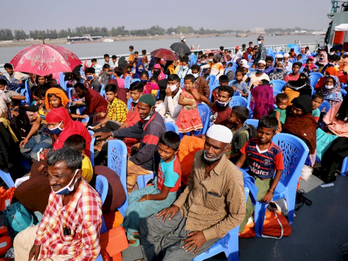 Pengungsi Rohingya Dipindahkan Otoritas Bangladesh ke Pulau Terpencil Bhasan Char