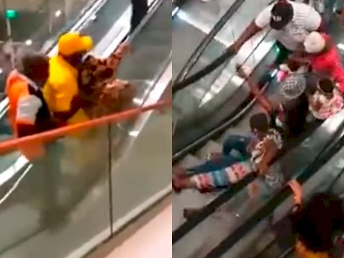 Baru Dibuka, Mall di Kamerun Langsung Diserbu, Warga Berjatuhan saat Naik Eskalator