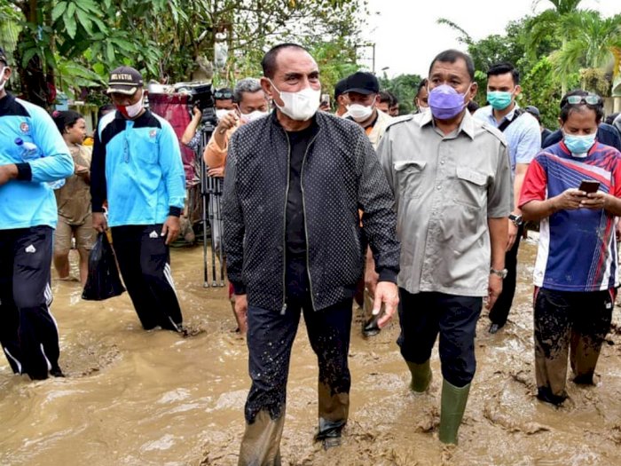 Gubernur Edy Sebut Banjir di Tanjung Selamat Disebabkan Adanya Sungai yang Dimatikan