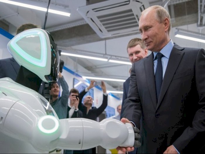 Ketemu dan Bertanya dengan Vladimir Putin, Robot AI: Apakah Saya Bisa Jadi Presiden?