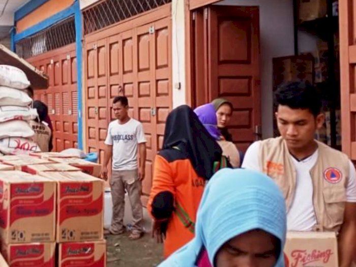 Distribusi Bantuan Banjir dan Longsor di Aceh Mulai Dibagikan