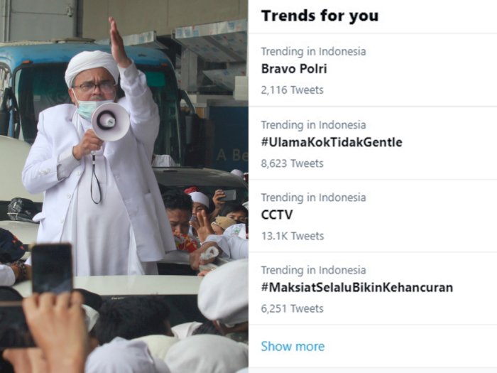 Tembak Mati Simpatisan Habib Rizieq Shihab, 'Bravo Polri' Jadi Trending Topic di Twitter