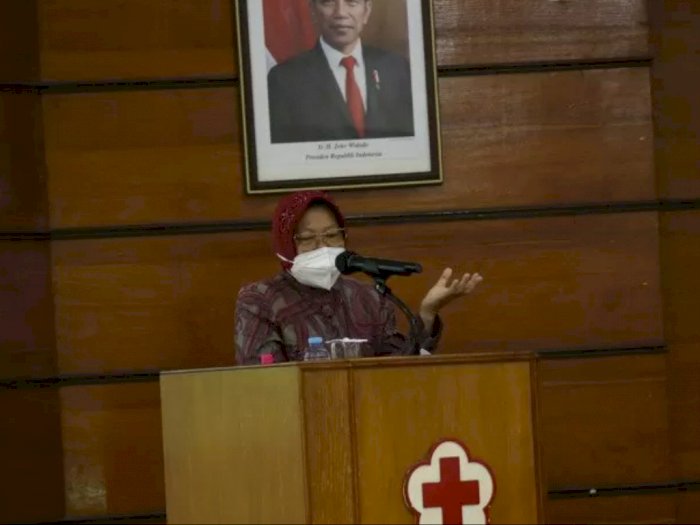 Risma Berharap PMI Bisa Dilibatkan di Program Vaksinasi COVID-19 Surabaya