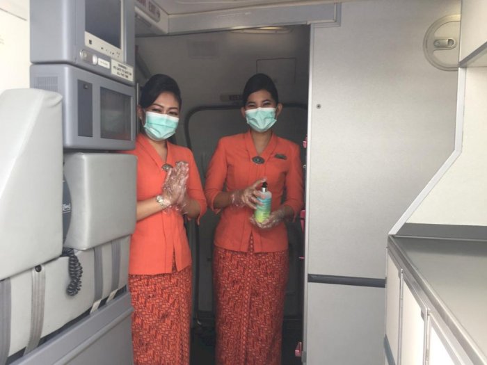 Intip Suasana Protokol Kesehatan yang Ketat Saat Terbang dengan Garuda Indonesia