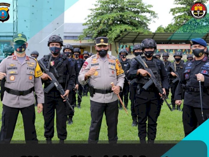 200 Personel Brimob Polda Sumut Dikerahkan BKO ke Polda Metro, Kapolda Minta Pulang Sehat
