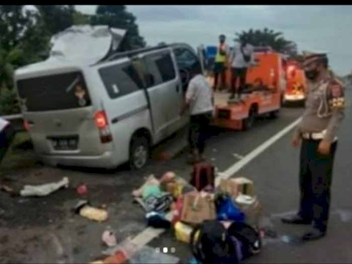 Lagi-lagi Kecelakaan Maut di Tol Cipali, 4 Penumpang Grand Max Tewas Mengenaskan 