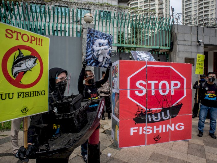 FOTO: Aksi Tolak Perbudakan Modern ABK Asal Indonesia
