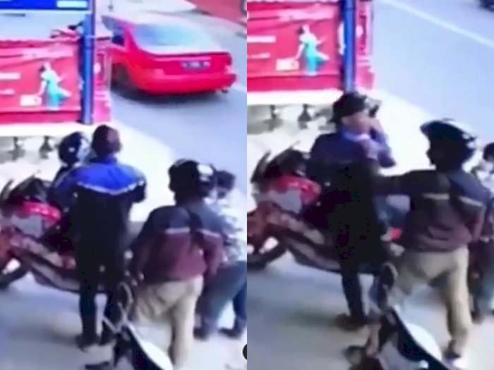 Viral Video Pria Maling Motor di Depan Pemiliknya, Aksi Pencurian itu Berakhir Adu Jotos