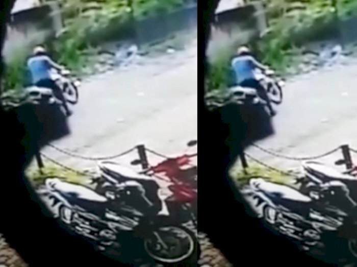 Beredar Video Rekaman CCTV Seorang Oknum Advokat Terlibat Pencurian Motor di Medan