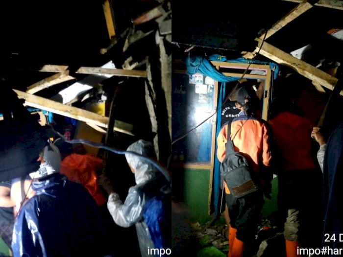 Akibat Tertimbun Longsor, Satu Keluarga di Lembang Terjebak dalam Rumah