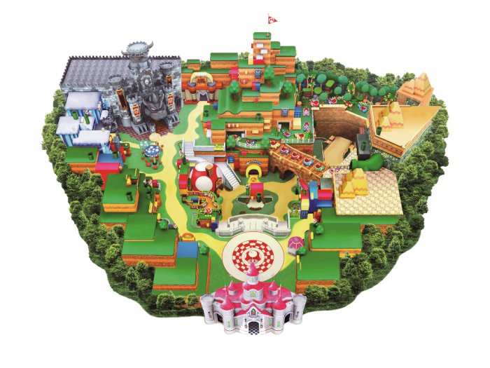 Seperti Ini Peta dari Taman Hiburan Super Nintendo World di USJ!