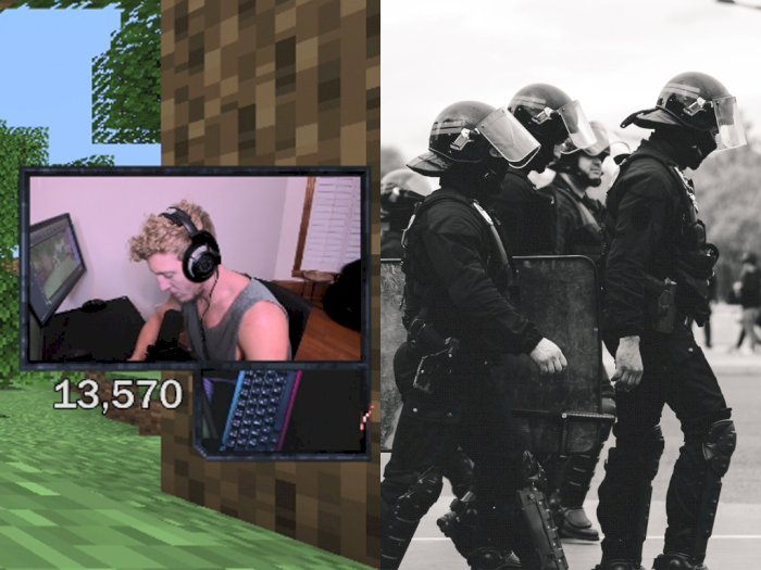 Sedang Asik Main Minecraft, Streamer Tfue Digerebek oleh Polisi