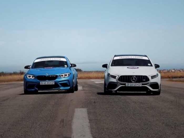 Melihat Pertandingan Drag Race Antara BMW M2 CS dan Mercedes-AMG A45 S