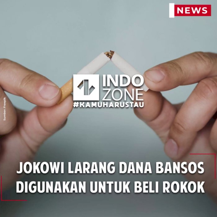 Jokowi Larang Dana Bansos Digunakan untuk Beli Rokok