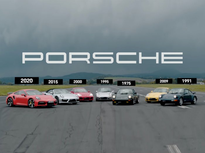 Melihat Drag Race Seluruh Generasi dari Mobil Porsche 911 Turbo!
