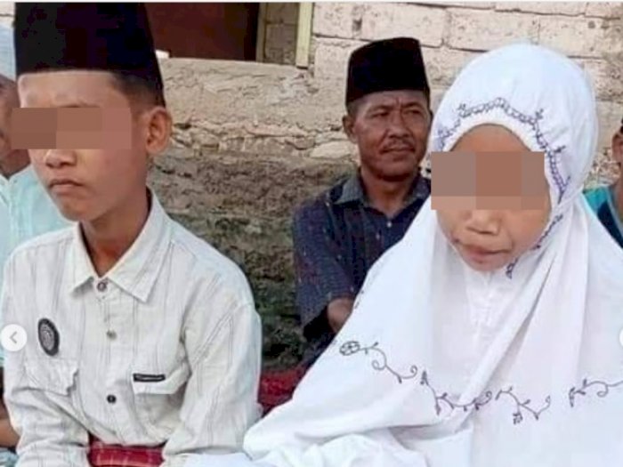 Alamak! Sepasang Remaja Menikah di Lombok, Begini Detik-detik Akad Nikahnya