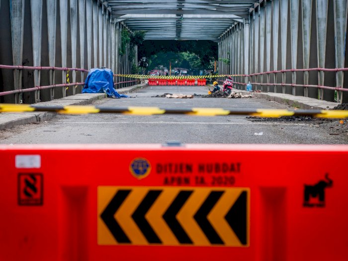 FOTO: Perbaikan dan Perawatan Jembatan Nasional Banten