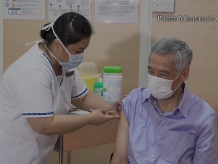 PM Singapura Lee Terima Suntikan Pertama Vaksin Covid-19