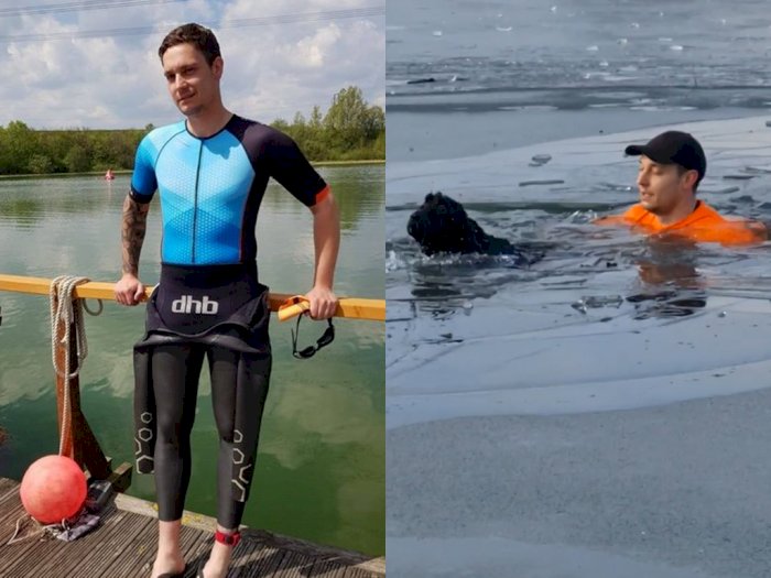 Pria Ini Disebut 'Pahlawan' Setelah Berhasil Selamatkan Anjing yang Terjebak di Danau Es