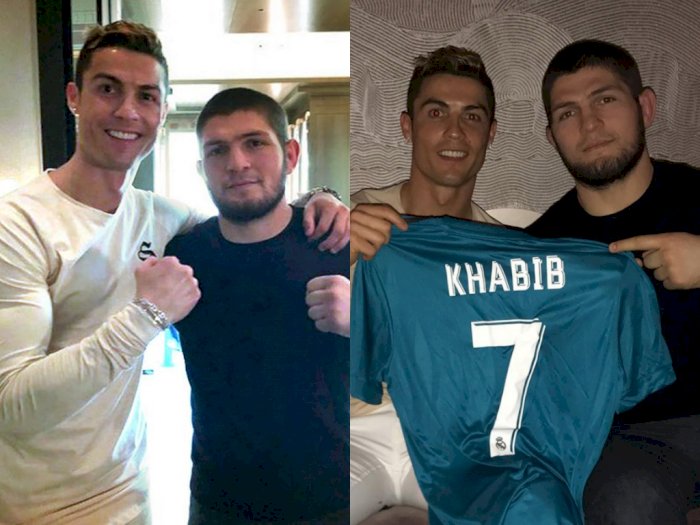 Sahabat Akrab, Khabib Nurmagomedov dan Cristiano Ronaldo Bercanda Lewat Panggilan Video