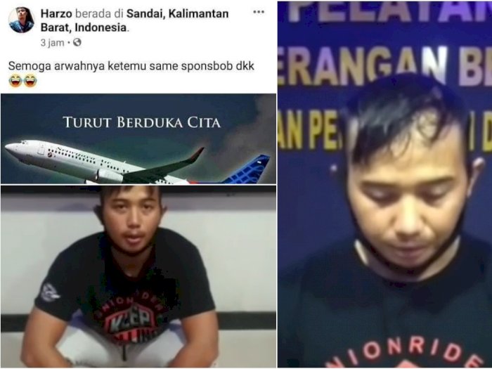 Tragedi Sriwijaya Air Dijadikan Lelucon di Facebook, Pria Ini Ciut Saat Ditangkap