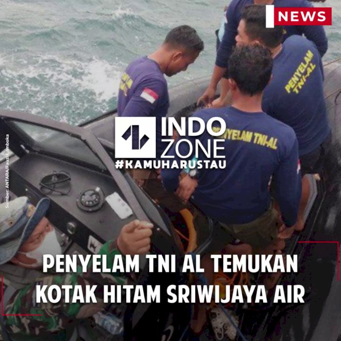 Penyelam TNI AL Temukan Kotak Hitam Sriwijaya Air