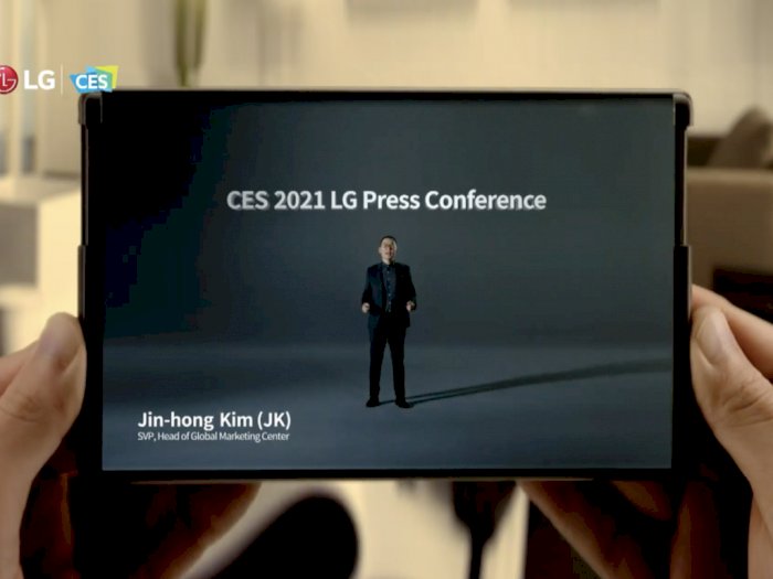 LG Diam-Diam Pamerkan Smartphone Gulung Buatannya di Event CES 2021!