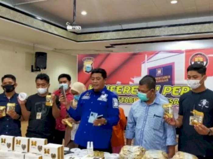 Polisi Berhasil Bongkar Peredaran Belasan Ribu Kosmetik Ilegal di Makassar