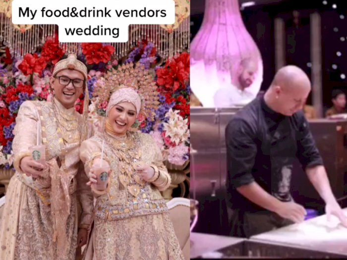 Viral Resepsi Pernikahan Mewah, Ada Sushi Tei, Starbucks, Hingga Live Kitchen