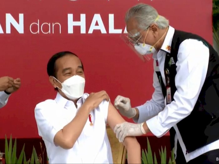 Jokowi Terima Dosis Pertama Vaksin Covid-19 Buatan Sinovac