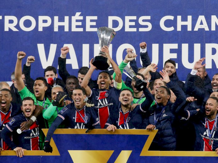 Tumbangkan Marseille, PSG Juarai Piala Super Prancis 8 Kali Beruntun