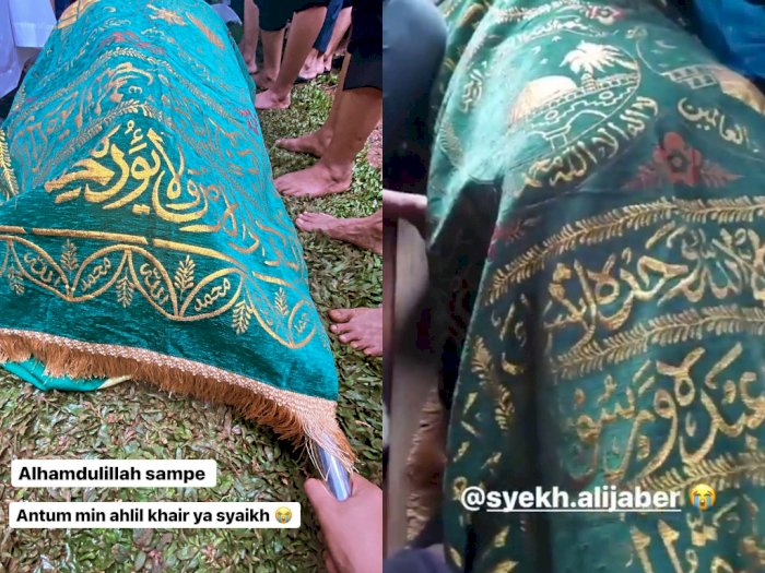 Detik-detik Pemakaman Syekh Ali Jaber di Tangerang, Ramai yang Kirimkan Doa