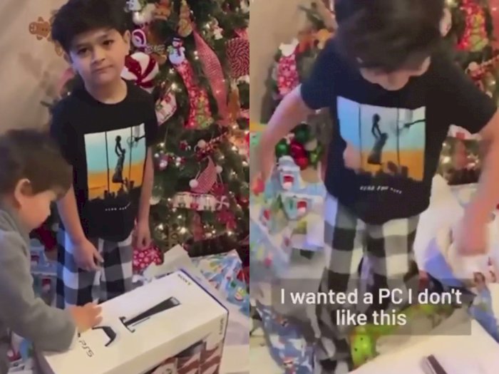 Bocah Ini Cemberut Diberi Hadiah PS5, Menurutnya: Mending Rakit PC!