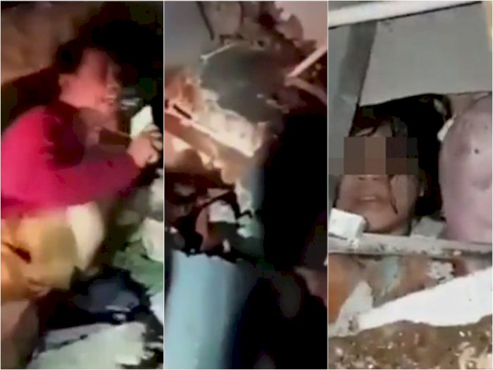 Video Mencekam Pascagempa M 6,2 di Sulbar, Warga Tertimpa Reruntuhan hingga Bangunan Rusak